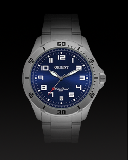 Relógio Masculino Orient fundo azul