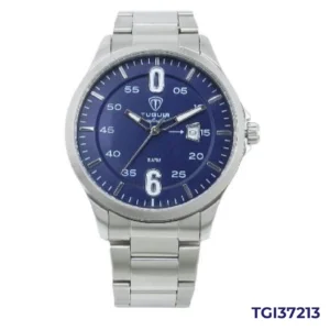Relógio Masculino Tuguir Infinity Analógico Prata e Azul TGI37213